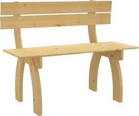vidaXL Banco de jardim 150 cm madeira de pinho impregnada