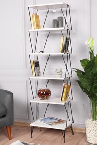 Estante Balaban – Branco – 46 cm x 165 cm x 30 cm