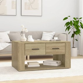 Mesa de centro 80x50x40 cm derivados madeira carvalho sonoma