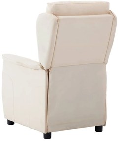 Cadeira Recliner em Tecido Creme