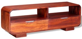 vidaXL Móvel de TV em madeira de acácia maciça 116x30x40 cm