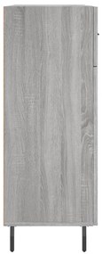 Aparador 69,5x34x90 cm derivados de madeira cinzento sonoma