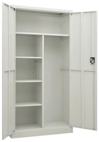 Cacifo 90x40x180 cm aço cinzento-claro