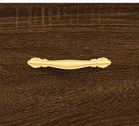 Mesa centro 2 pcs 50x50x40 cm madeira proc. carvalho castanho
