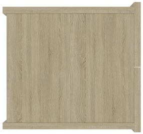 Mesas de cabeceira 2 pcs derivados madeira carvalho sonoma