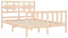 Cama sem colchão 120x200 cm madeira de pinho maciça