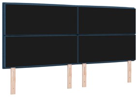 Cabeceira Design Lines Azul 200 cm Tecido