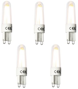 Conjunto de 5 Lâmpadas de Filamento LED G9 2.5W 240lm 2300K
