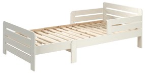 Cama infantil JUMPER transformável em 3 medidas 140, 160 e 200 cm + Estrado Branco