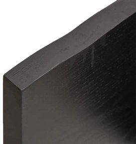 Prateleira de parede 120x40x4 cm carvalho tratado cinza-escuro