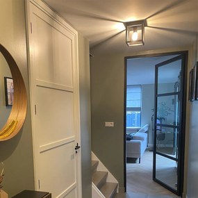 Candeeiro de suspensão industrial preto - Cage