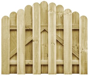 Portão de jardim 100x75 cm pinho impregnado