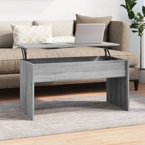 vidaXL Mesa de centro 102x50,5x52,5cm madeira processada sonoma cinza