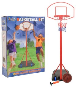 80345 vidaXL Conjunto portátil de basquetebol ajustável 200-236 cm
