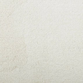 Tapete de pelo curto OVIEDO Ø 120 cm creme