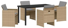 Conjunto de Jantar para Jardim de 5 peças - Almofadas incluídas, Ratta
