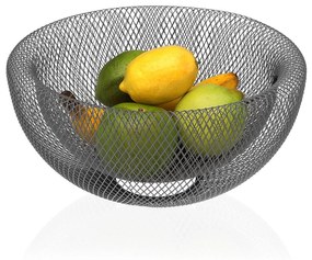 Fruteira Versa Cinzento Aço Ferro (15 cm)