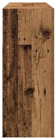Aparador luzes LED 115,5x30x75 cm deriv. madeira madeira velha