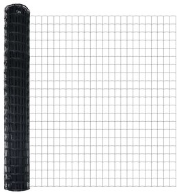 Cerca Euro Cinza 1,6x10 m Aço