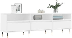 Móvel de TV 150x30x44,5 cm derivados de madeira branco
