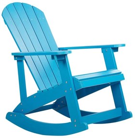 Cadeira de baloiço de jardim azul ADIRONDACK Beliani