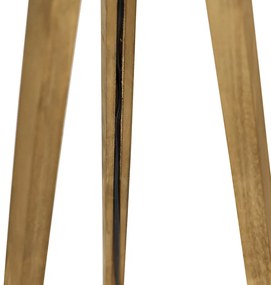 Lâmpada de pé rústico tripé de madeira vintage - TRIPOD Classic Rústico