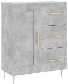 Armário alto 69,5x34x180 cm derivados de madeira cinza cimento