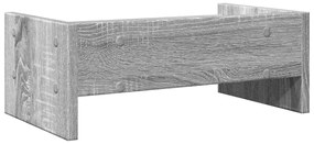 Suporte monitor 42x24x16 cm derivados de madeira cinza sonoma