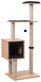 Árvore para gatos c/ tapete arranhador sisal 123 cm