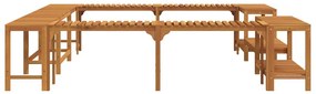Entorno para Banheira de Hidromassagem Castanho 250 x 250 cm