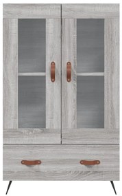 Armário alto derivados de madeira 69,5x31x115cm cinza sonoma
