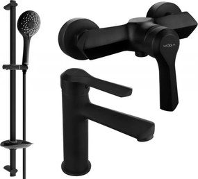 Mexen Sabre DB74 conjunto de duche, preto - 72104DB74-70