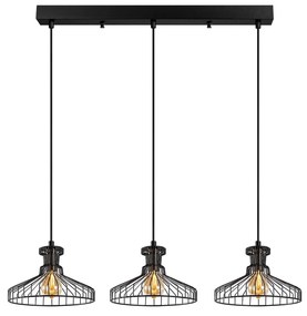 Candeeiro de Teto Events – Preto Antigo – 73 x 23 cm