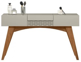 Mesa Consola ou Toucador STAR, MDP matte e casca de ovo, 136 x 37 cms