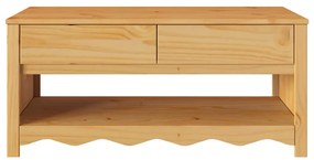 Mesa de Café vidaXL "DRAMMEN" 99x55x45 cm Madeira Sólida de Pinheiro
