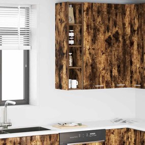 vidaXL Armário suspenso Carvalho Defumado 20 x 29,5 x 100 cm