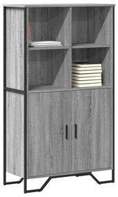 Armário alto 79,5x35,5x137,5 cm deriv. madeira cinzento sonoma