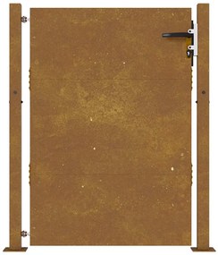 Portão de jardim 105x155 cm aço corten