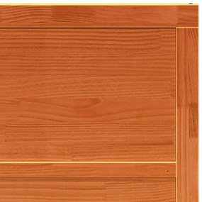 Porta de Celeiro Castanho Encerado 80x208 cm Madeira Sólida Pinho