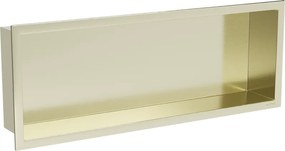 Mexen X-Wall-R prateleira embutida com flange 60 x 20 cm, dourada escovada - 1950602010