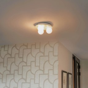 Candeeiro de teto moderno para casa de banho branco 3 luzes - Cederic
