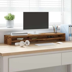 Suporte para monitor 100x24x13 cm deriv. madeira madeira velha