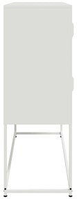 Aparador 100,5x39x107 cm aço branco
