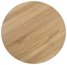 Mesa bistrô 50 cm MDF castanho-claro