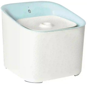 PawHut Dispensador de Água para Gatos 3L Fonte de Água Automática para Cães e Gatos com Sensor Infravermelho 3 Modos e Luz Indicadora LED 21x20x18cm Branco e Azul