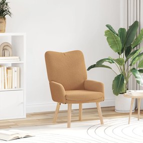 Poltrona Relaxante vidaXL Bege em Tecido Tipo Lã Curly