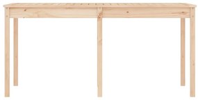 Mesa de jardim 159,5x82,5x76 cm madeira de pinho maciça
