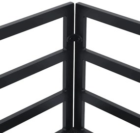 Conjunto de Sofá de Jardim 5 pcs Preto 213 x 71.5 x 71 cm