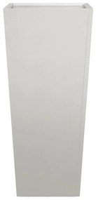 Vaso/floreira de jardim 35x35x75 cm aço inoxidável