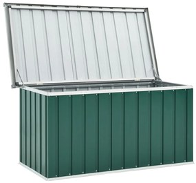 Caixa de arrumação para jardim 129x67x65 cm verde